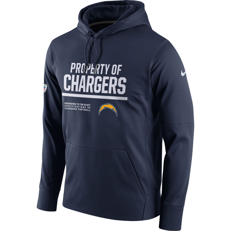 Men's Los Angeles Chargers Nike Navy Circuit Property Of Performance Pullover Hoodie Men's Los Angeles Chargers Nike Navy Circuit Property Of Performance Pullover Hoodie